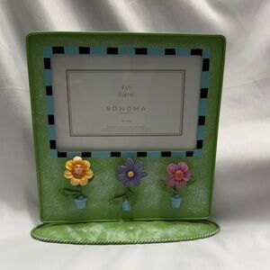 Multicolor Green Floral Picture Frame
